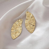 4PCS Irregular Texture Pendant Charms for Jewelry Making DIY Earrings Hand Brass