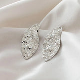 4PCS Irregular Texture Pendant Charms for Jewelry Making DIY Earrings Hand Brass