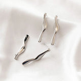 4PCS Long Ear Studs 14K Plated DIY Earrings Supplies for Jewelry Making