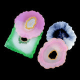 4PCS DIY Coaster Molds Set Epoxy Resin Mold Silicone Jewelry Making Kit