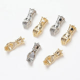 4PCS Hand Gesture Charms for DIY Jewelry Making Earrings Brass 14k Plate