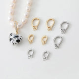 4PCS Zirconia Clasp Set Brass DIY Jewelry Making Supplies