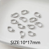 4PCS Zirconia Clasp Set Brass DIY Jewelry Making Supplies