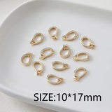 4PCS Zirconia Clasp Set Brass DIY Jewelry Making Supplies
