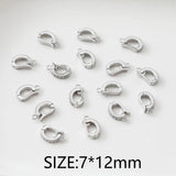 4PCS Zirconia Clasp Set Brass DIY Jewelry Making Supplies