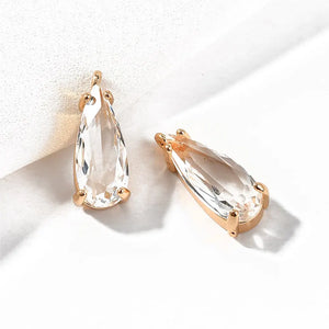 4PCS Glass Pendant Eardrop Charms for DIY Earrings