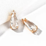 4PCS Glass Pendant Eardrop Charms for DIY Earrings