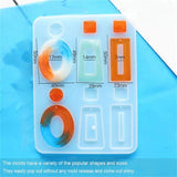4PCS Earring Resin Molds for DIY Earrings & Jewelry Crafting