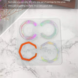 4PCS Earring Resin Molds for Women Girls DIY Earrings Jewelry Epoxy Resin Molds
