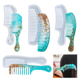 4PCS Epoxy Resin Moulds Comb Shaped Silicone Crafts Molds DIY Hand-Making Tools
