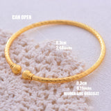 4PCS Ethiopia Africa Dubai Fine lines Bangles&Bracelet For Women Bracelet