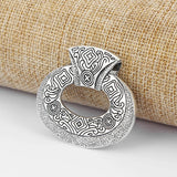 4PCS Ethnic Abstract Large Hollow Round Charms Pendants for Necklace Choker