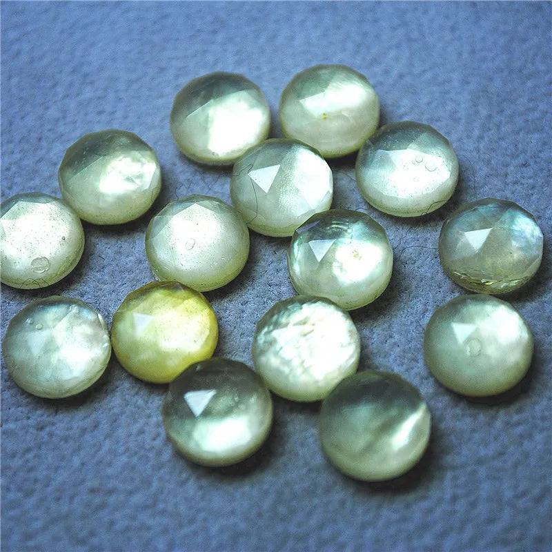 4PCS Citrine Topaz Cabochons Oval & Coin Shape 10X14MM & 10MM DIY Jewelry