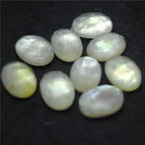 4PCS Citrine Topaz Cabochons Oval & Coin Shape 10X14MM & 10MM DIY Jewelry