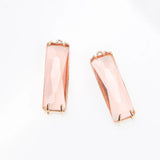 4PCS Rectangle Cube Charms Pendants Jewelry Making DIY Pendant Supplies 10*34mm