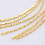 4PCS 45MM 14K Brass Chain Tassel Charms Pendants High Jewelry Making Supplies