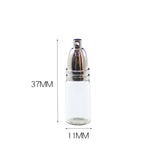 4PCS Glass Bottle Pendant Wish Secret Keep Small Bottle Pendants Women Gift