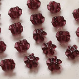 4PCS Glass Flower Beads Hand Charms for Jewelry Making DIY Beaded Accessories