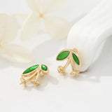 4PCS Plated Brass Leaf Leaves Screw Eye Pins Pearl Beads Findings