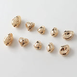 4PCS Plated Brass Spacer Beads Charms for Jewelry Making