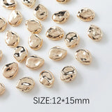 4PCS Plated Brass Spacer Beads Charms for Jewelry Making