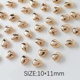 4PCS Plated Brass Spacer Beads Charms for Jewelry Making