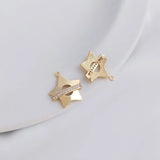 4PCS Star Moon Pendant Zircon Charms for DIY Jewelry Making