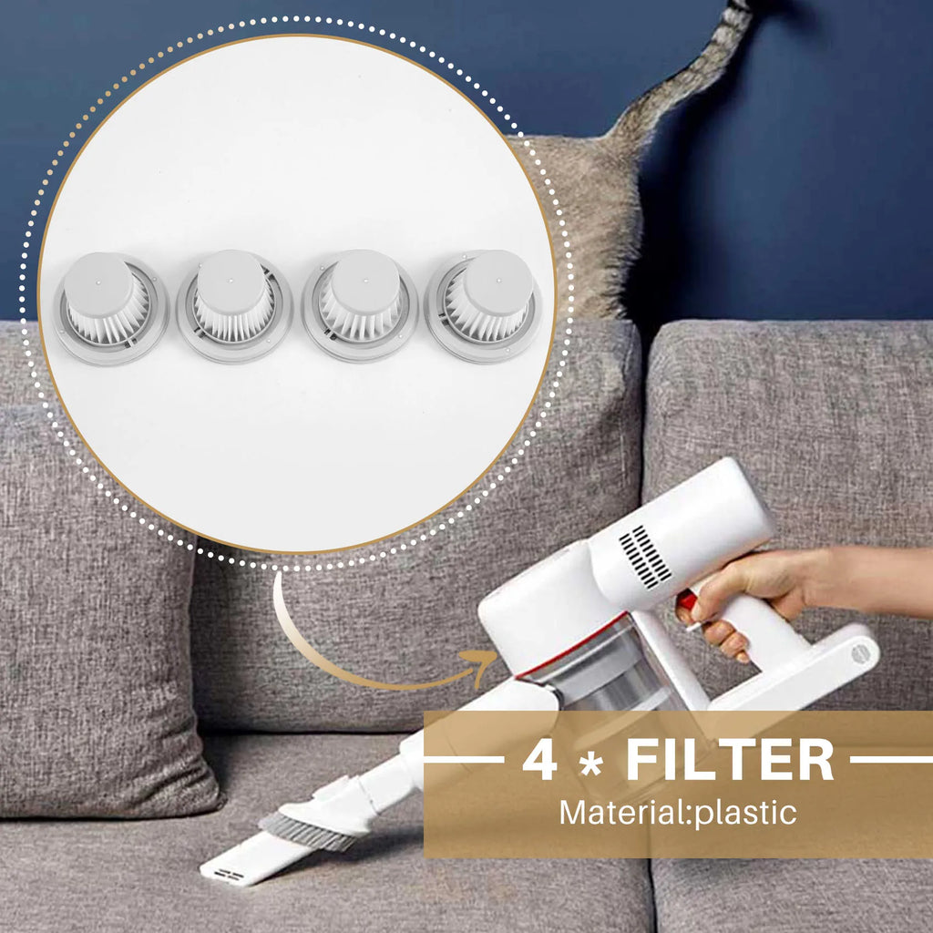 4PCS HEPA Filter for Vacuum Cleaner Home Car Mini Wireless Washable Filter