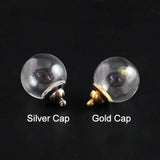4PCS Fillable Glass Hair Locket Cremation Jewelry Keepsake Urn Necklace