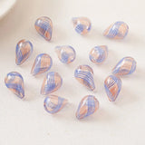 4PCS Glass Tear Drop Earring Pendants for Jewelry Making