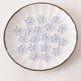 4PCS Irregular Glass Flower Charms 17*19mm for Jewelry Making Supplies