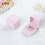 4PCS Jewelry Boxes High Storage Velvet Display Box