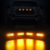 4PCS LED Front Lights for Off Road Sport External Lamp, Yellow Light