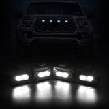 4PCS LED Front Lights for Off Road Sport External Lamp, Yellow Light