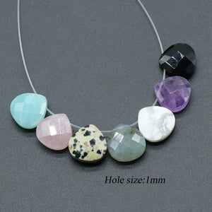 4PCS Amethyst Agate Stone Beads for DIY Jewelry