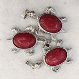 4PCS Men's Turtle Shape Pendants for Necklace Making