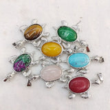4PCS Men's Turtle Shape Pendants for Necklace Making