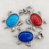 4PCS Men's Turtle Shape Pendants for Necklace Making