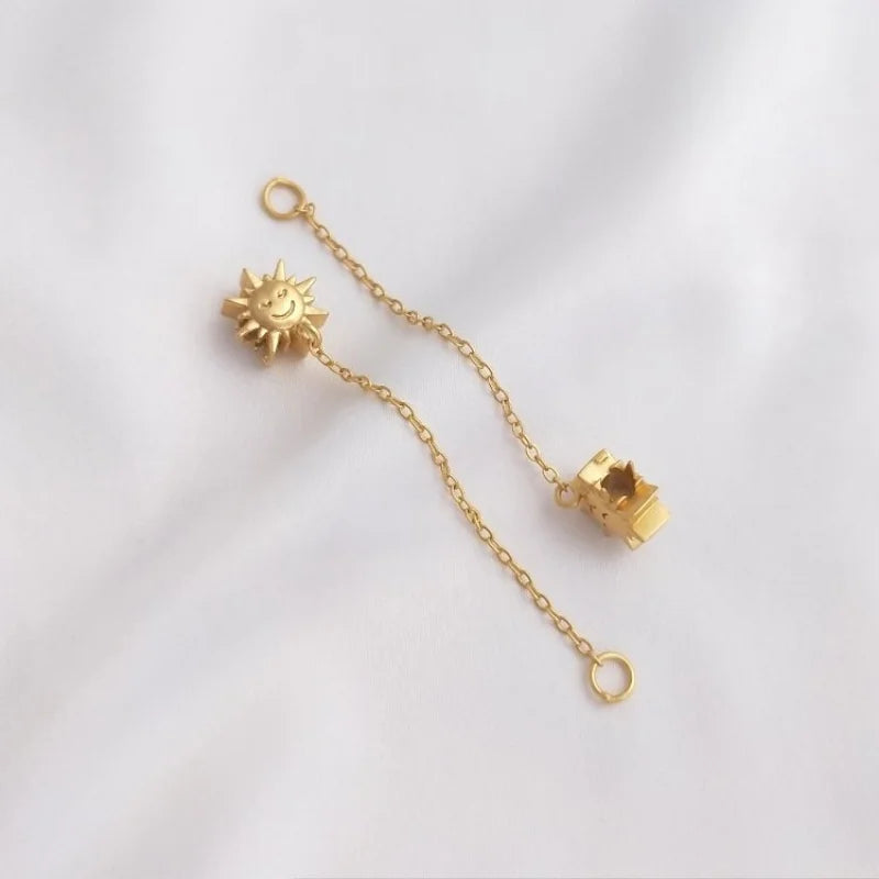 4PCS Moon Sun Bracelet Chain Diy Beaded Jewelry Making Bracelet Supplies