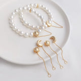 4PCS Moon Sun Bracelet Chain Diy Beaded Jewelry Making Bracelet Supplies