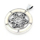 Natural Shell Round Pendant Jewelry Making DIY Necklace Earring Accessories