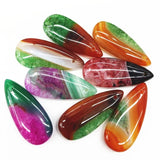 4PCS Agate Stone Dropwater Shape Beads DIY Jewelry Accessories