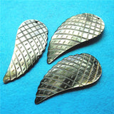 4PCS Shell Pendants Mother Of Pearl Wings Shape For Jewelry Making
