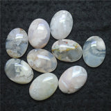4PCS Cherry Tree Agate Stone Cabochons 18X25MM Sakura Flower Blossom