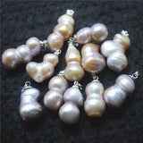 4PCS Freshwater Pearl Pendants 18-20MM DIY Mother Of Pearl Jewelry