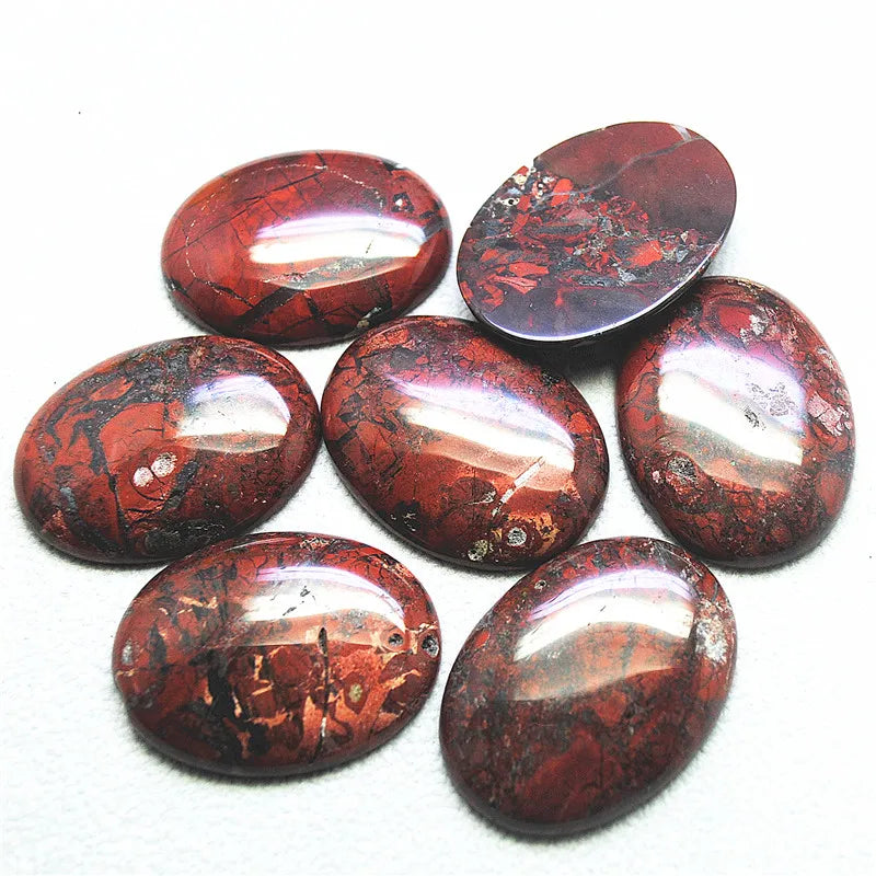 4PCS Unakite Stone Cabochons 18X25MM 22X30MM 30X40MM DIY BEADS ACCESSORIES