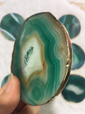 4PCS Natural Druzy Drusy Quartz Slab Slice Beads, DIY Jewelry Making Tool