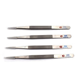 4PCS Diamond Tweezers Jewelry Pick Up Tool