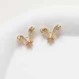 4PCS Rabbit Charms Pearls for Jewelry Making 12*14mm