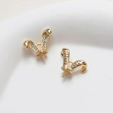 4PCS Rabbit Charms Pearls for Jewelry Making 12*14mm